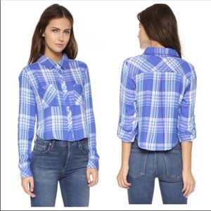 ❄️Rails Plaid Button Down Shirt Blue and Green S